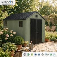 Abri de jardin Kenda APEX 8x16, robuste et résistant aux intempéries, pour l'organisation des outils dans le jardin, la cour ou la terrasse.
