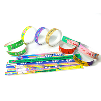 Bracelets jetables en papier synthétique écologiques, résistants aux déchirures et imperméables, personnalisables avec logo, pour événements et fêtes
