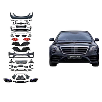 Kit carrosserie Pharri Old New Upgrade Bolt-On pour Mercedes Classe S W222 2014-2017 2018-2020 Pare-chocs Calandre Feux Adaptation Universelle Garantie 1 An