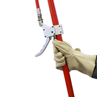 AHIR-ZSQX-25-1 Pince isolante en fibre de verre époxy auto-bloquante de 2,5 m avec ouverture de 55 mm pour travaux sur lignes sous tension