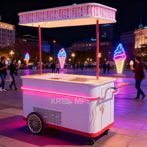 Vitrine réfrigérée pour gelato commerciale 2025, congélateur mobile, chariot à glaces italien - Product Image 2