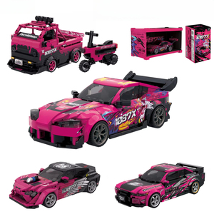 Pb 1087x Loạt Moc Thành Phố Siêu Xe Tốc Độ Xe Đồ Chơi Với Hiển Thị Hộp Trôi Xe Mô Hình Quà Tặng Cho Người Lớn Món Quà Xây Dựng Khối Bộ - Product Image 1