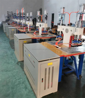 10KW pression d'air Double têtes PVC tissu bâche toile/tente/auvent/auvent/bannière haute fréquence PVC Machine de soudage