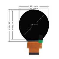 Écran rond circulaire de 2,1 pouces 480*480 IPS, écran LCD rond pour yeux de robot, montre intelligente, panneau d'écran TFT de 2,1 pouces