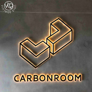 <span class=keywords><strong>Lettere</strong></span> LED Retroilluminate 3D Personalizzate in Tono Oro con Logo per Insegne di Università ed Edifici Aziendali - Product Image 5
