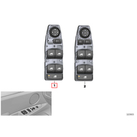 Bouton de commande de lève-vitre électrique avant pour BMW F06 F10 F20 F30 F80 X3 F25 X5 F15 F85 - Référence 61319208108