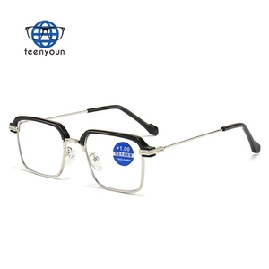 Teenyoun métal lunettes de lecture Anti lumière bleue métal Texture affaires classique presbytie cadre lunettes de lecture hommes en gros - Product Image 5