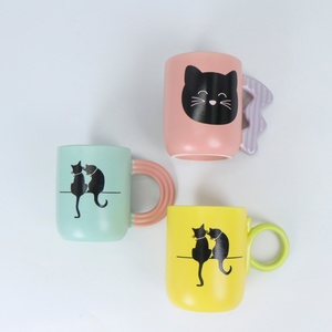 Tazza da <span class=keywords><strong>Caffè</strong></span> in Ceramica Personalizzata con Design Unico del Manico a Forma di Gatto, Tazza per Latte in Porcellana Personalizzabile - Product Image 5