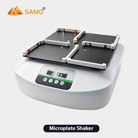 Agitateur de microplaques SAMO à 4 plaques, 200-1200 tr/min, orbite de 3 mm, numérique, pour plaques ELISA à puits profonds, moteur sans balais