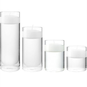 Glas-Kerzenhalter China Valentinstag Romantisches Kerzenlicht-Dinner Ambiente Geburtstagsfeier Hotel Hochzeit Rauchfreie Schwimmende Kerzen - Product Image 5