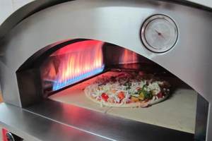 Gril portatif de barbecue de style d'OVNI d'acier inoxydable four pliant de <span class=keywords><strong>pizza</strong></span> de gaz 16 pouces <span class=keywords><strong>plus</strong></span> de taille fourneau gril argentin de BBQ 636-17 - Product Image 6