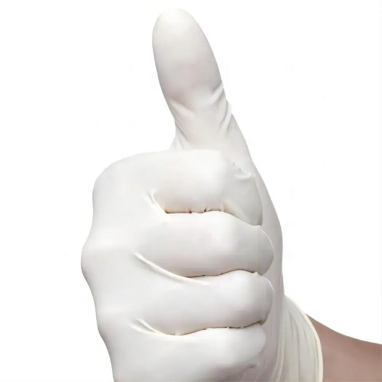 GMC Wholesale Stock 9 inch Ivory Nitrile Gloves Latex Free Safety Disposable Nitrile Gloves Powder Free