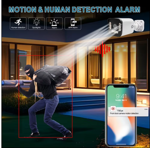 Sistema de Cámaras de Seguridad CCTV AHD TSEye de 4 Canales y 2MP para Interiores y Exteriores, 500GB, Visión Nocturna a Todo Color, Cámara de Vigilancia Analógica - Product Image 6