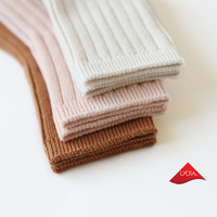 Chaussettes en coton côtelé doux pour bébé, garçons, filles, nourrissons, tout-petits, respirantes, confortables, sans couture