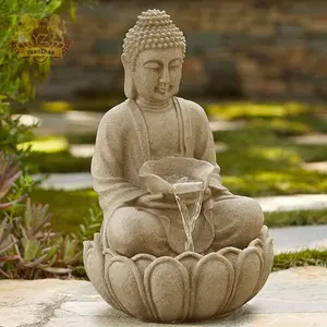 <span class=keywords><strong>Grande</strong></span> <span class=keywords><strong>fontaine</strong></span> de caractéristique d'eau de statue de <span class=keywords><strong>bouddha</strong></span> en marbre de style moderne pour le matériel extérieur de granit de jardin à la maison - Product Image 3