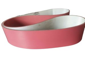 Новая двухслойная износостойкая конвейерная лента Jingtian с красным резиновым покрытием из ПВХ - Product Image 2