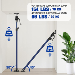 قضيب دعم تلسكوبي قابل للتعديل من 40 إلى 60 سم، أداة يدوية ثالثة للخزائن والجدران الجافة، حمولة قصوى 70 كجم، متاح تصنيع حسب الطلب - Product Image 3