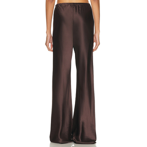<span class=keywords><strong>Pantaloni</strong></span> Pigiama a Gamba Larga in Seta <span class=keywords><strong>con</strong></span> Logo Personalizzato, 100% Pura Seta di Gelso, Casual, Comodi, <span class=keywords><strong>con</strong></span> <span class=keywords><strong>Elastico</strong></span> in Vita - Product Image 4