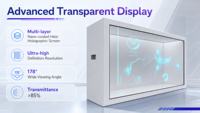 Écran LCD transparent, écran tactile, affichage publicitaire, vitrine intérieure, kiosque pour la vente au détail