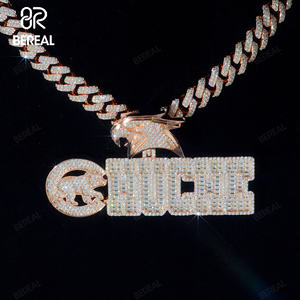 Colgante de Diamante Cultivado en Laboratorio con Certificación IGI, Estilo Hip Hop Personalizado para Hombre, Cadena de Plata 925 con Diamantes VVS, Joyería Fina - Product Image 2