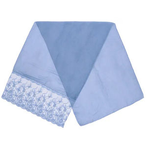 Nouveau turban en polyester uni pour femme avec broderie de fleurs, écharpe en dentelle, châle - Product Image 5