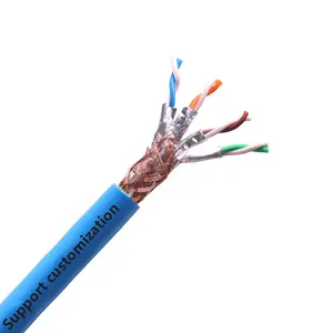 Câbles UPT/STP/ FTP/ SFTP cat6a cat7 de haute qualité câble réseau 23 24 awg en Chine câble extérieur sftp cat6