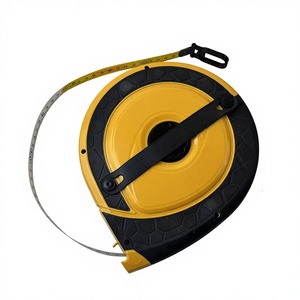 Pengukur Jarak Otomatis Mekanis LIANGJIN 50m dengan Bilah Baja Karbon, Pita Ukur Gulung Portabel Genggam - Product Image 3