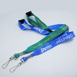 Lanières en polyester à <span class=keywords><strong>prix</strong></span> de gros, logo imprimé à l'écran, sangle de cou, boucle en métal en forme de bouc, clip en métal, Lanyardworks - Product Image 4