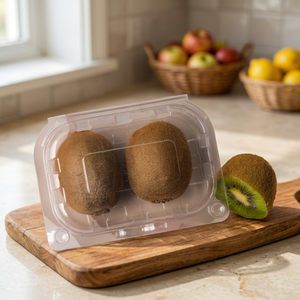 Kiwi 2 PC (55mm) en PET transparent avec paroi ventilée, Kiwi 2 PC (55mm), – Capacité, Gamme Agriculture - PET en gros - Product Image 2