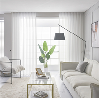 XinLan – Rideaux de fenêtre à tringle basiques Victoria brodés de fleurs, voilages blancs pour cuisine et chambre à coucher (vente en gros)