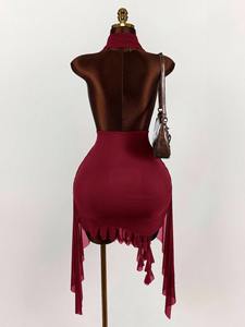 Nouvelle Robe <span class=keywords><strong>de</strong></span> Soirée Printemps 2026 <span class=keywords><strong>pour</strong></span> <span class=keywords><strong>Femme</strong></span> – Élégante, Dos Nu, Col en V, Coupe Ajustée et Froncée - Product Image 6