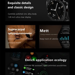 <span class=keywords><strong>MW</strong></span> ONE Smartwatch Modèles de mouvement de l'écran 1.28 pouces BT Informations d'appel Push MWONE Smart Watch - Product Image 2