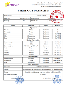 Kräuter ergänzung Kurkuma extrakt Pulver Curcumin 98% 10:1 Quelle Fabrik - Product Image 3