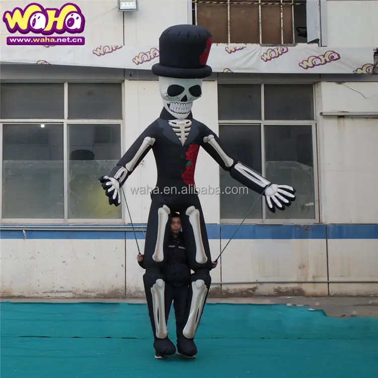 inflatable Halloween decor monster puppet Human skeleton inflatable costume for advertising inflatable