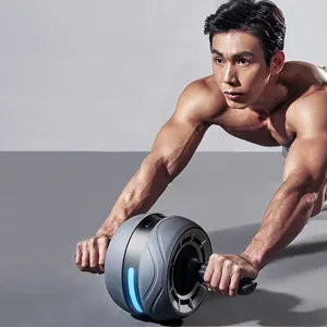 Estimulador de masaje corporal de plástico para adelgazar, rodillo de rueda de entrenamiento, fitness, pantalla led, entrenamiento muscular abdominal, hecho en China