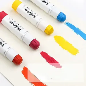Gouache Stick pesante a 18 colori pastello a olio di sicurezza colorato pastello a pastello morbido per bambini per bambini studenti arte Begainner disegno