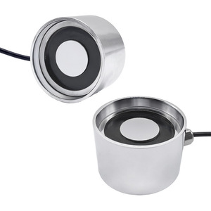 Electromagnetic <b>Door</b> <b>Catch</b> Round Zinc Alloy Wall Mount Automatic <b>Door</b> Holding Mechanism Modern Design Durable - Product Image 1