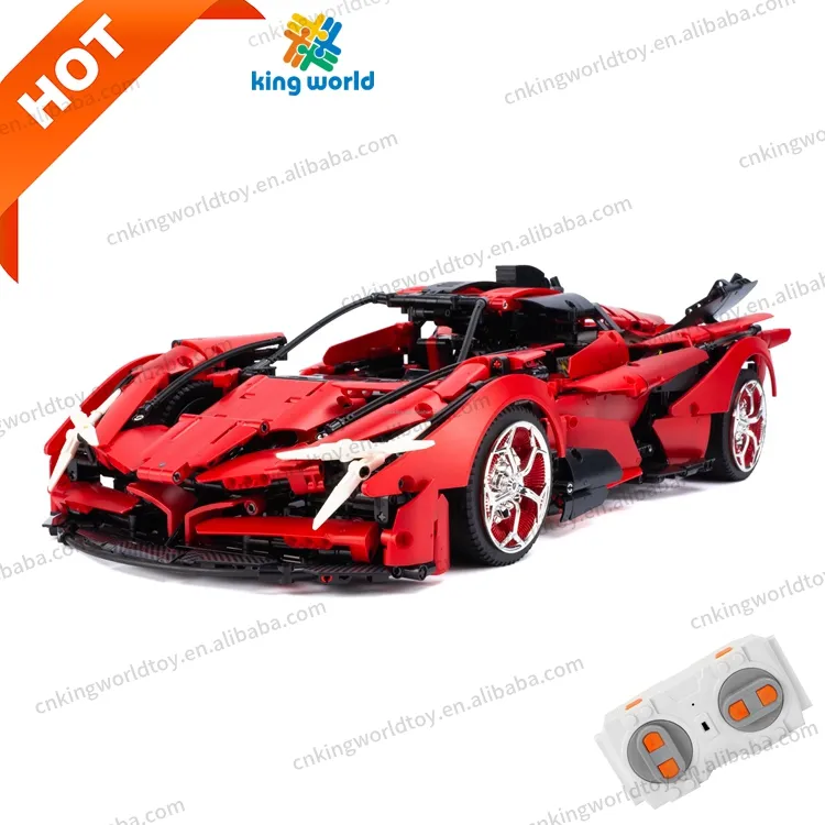 K-Box 10519 Super Car 1:8 Metallic Red - Apollo EVO Sports car 3669pcs Moc toys toys building block sets brick building block