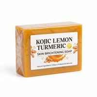 Savon au curcuma naturel et végétalien en gros, marque privée, pour nettoyer en douceur et éliminer les taches brunes, adapté aux peaux noires