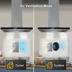 MONI Fabricant Custom Luxury Smart Kitchen Extractor 90CM Ductless <span class=keywords><strong>Central</strong></span> Island Range Hood - Product Image 3