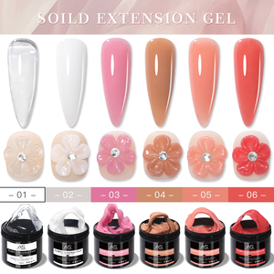 Gel per Unghie Solido Cristallino 500ml Etichetta Privata, Smalto Gel Trasparente Rosa <span class=keywords><strong>Nude</strong></span> per Scultura Fiori 3D e Manicure - Product Image 6
