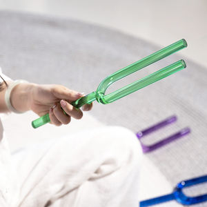 Set Garpu Nada Kristal Kuarsa Kemurnian Tinggi 8-30mm SUCCESS, Alat Penyembuhan Suara Chakra dengan Kotak Diapason - Product Image 5