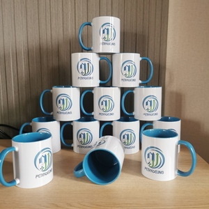 Tazas de Cerámica para Café, Té y Leche, Personalizables con Logotipo, Coloridas por Dentro, de 11 oz, en Varios Colores - Product Image 4