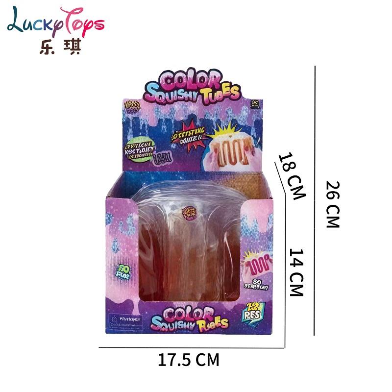 New Fidget Stress Relief Toy Colorful Squishy Tubes Autism Sensory Recreational Toy for Kids Unisex