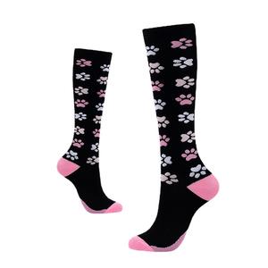Chaussettes de compression pour hommes et femmes, multicolores, pour cyclisme, course à pied, soutien élastique des mollets, motif Halloween, pour jeunes de 18 à 40 ans - Product Image 3