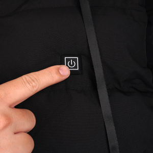 Gilet à capuche chauffant personnalisé Sports de plein air utilisation coupe-vent cordon ourlet température en trois étapes gilet chauffant chaud - Product Image 2