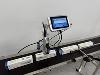 Impresora de inyección de tinta OMA V600 TIJ, código de lote, máquina de impresión de inyección de tinta para código de lote, fecha de huevo, número de caducidad, fecha TIJ