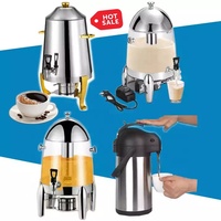 Dispensador de Café Caliente de Acero Inoxidable para Hotel, Restaurante, de Gran Capacidad, 13L