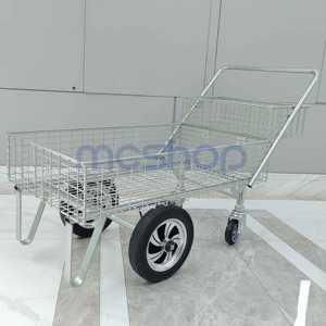 Chariot carré traditionnel de camion de chariot à fleurs en métal de modèle pour l'état de plancher d'utilisation de centre de jardin - Product Image 5