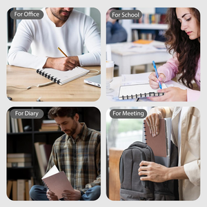 カスタマイズ可能なスパイラルジャーナル、5科目ノート、120ページワイド罫線ディスクプランナー、6つのバインダーディバイダー、16タブ、リフィル可能で取り外し可能なページ - Product Image 4